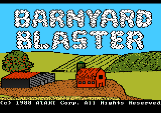 Barnyard Blaster Title Screen